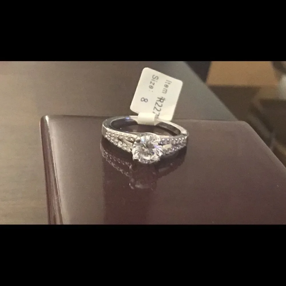 3 Ct. Round Solitaire Diamonelle Split Band Ring
